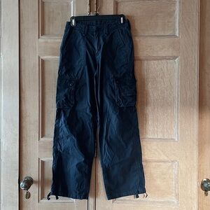 American Eagle Black Cargo Pants, Size 0
